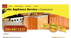 Desktop Screenshot of abcapplianceservice.com