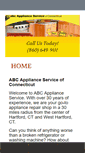 Mobile Screenshot of abcapplianceservice.com